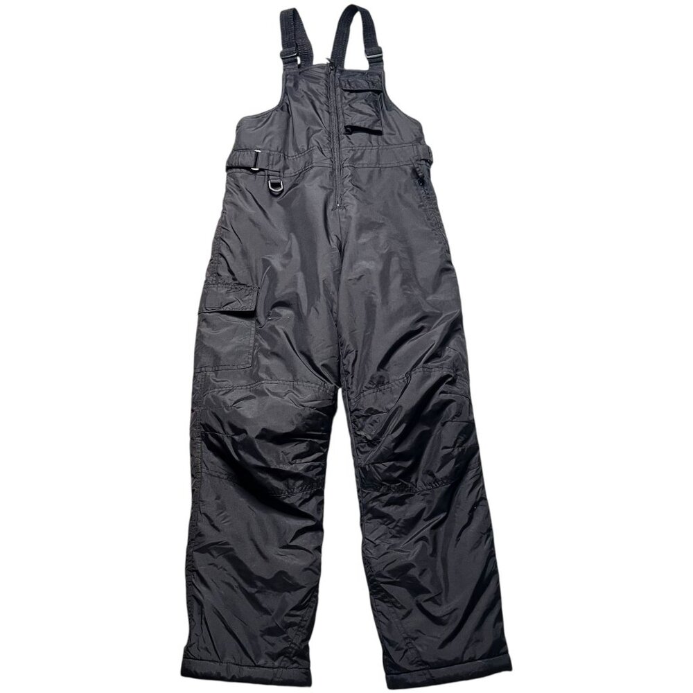 Arctic Quest Snow Ski Bib Youth M (10/12) Black Insulated Snowboard Overalls